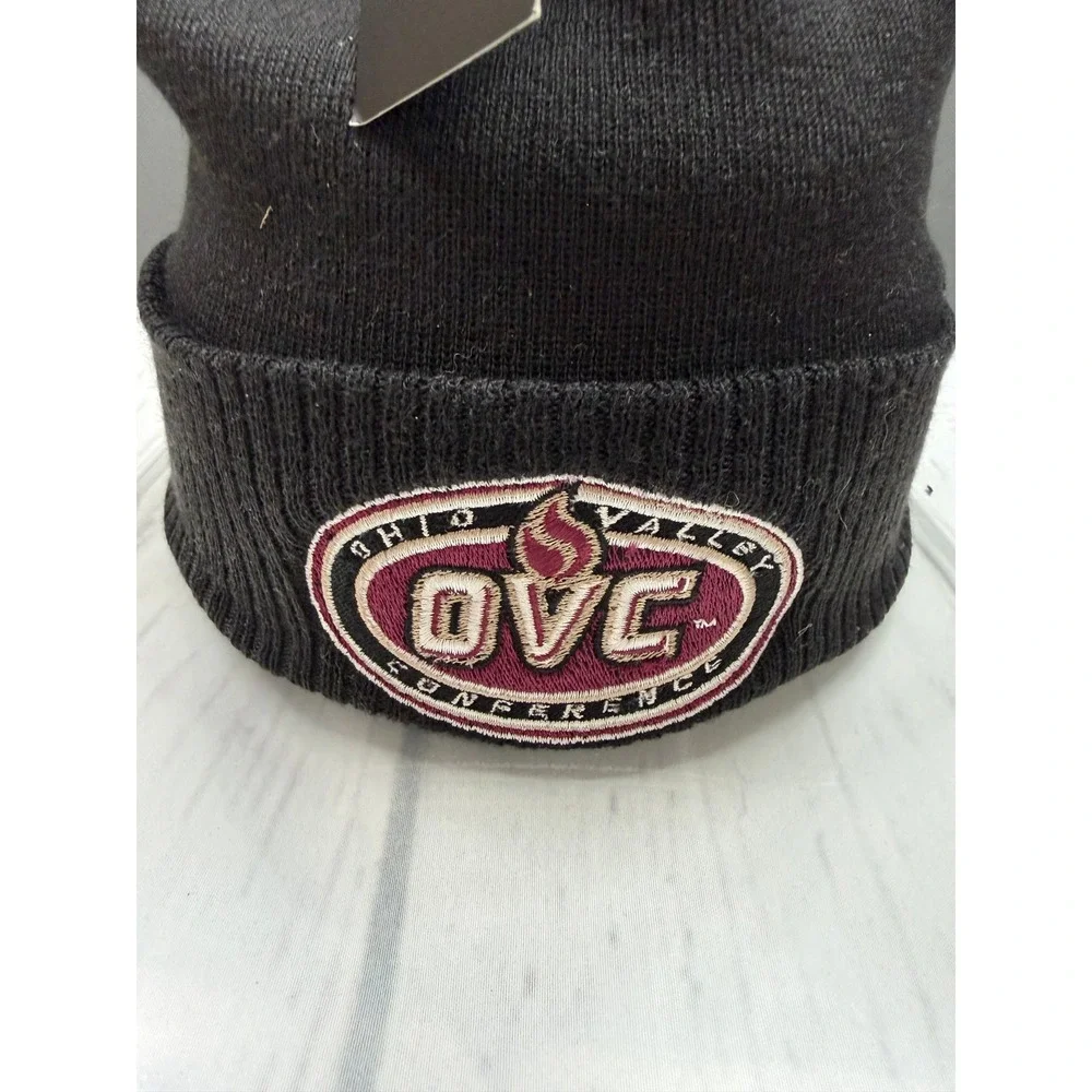 Adidas Beanie Unisex Black Ohio Valley Conference OVC Cuffed Pom‎ OSFM